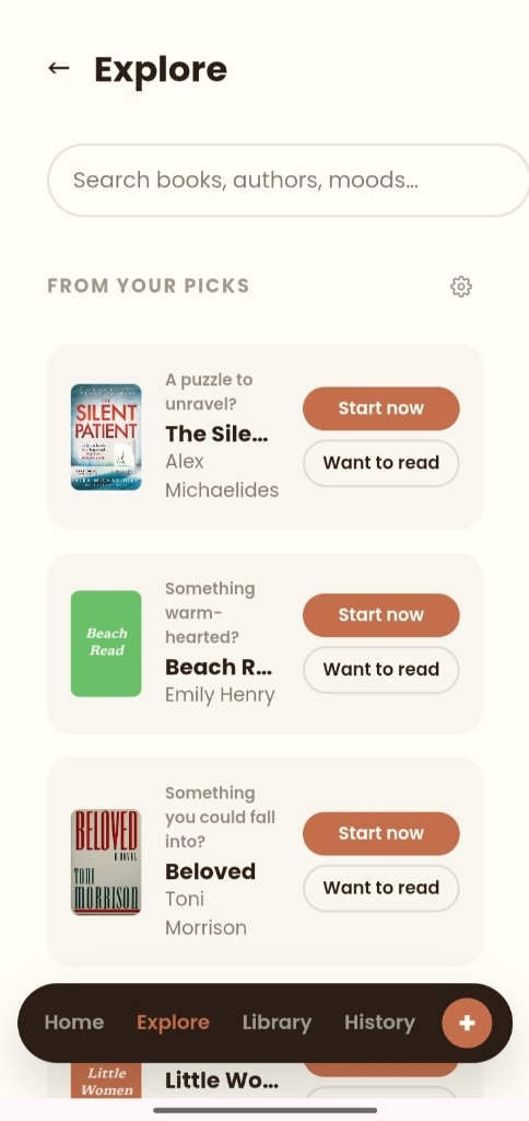 Explore & Personalized Picks